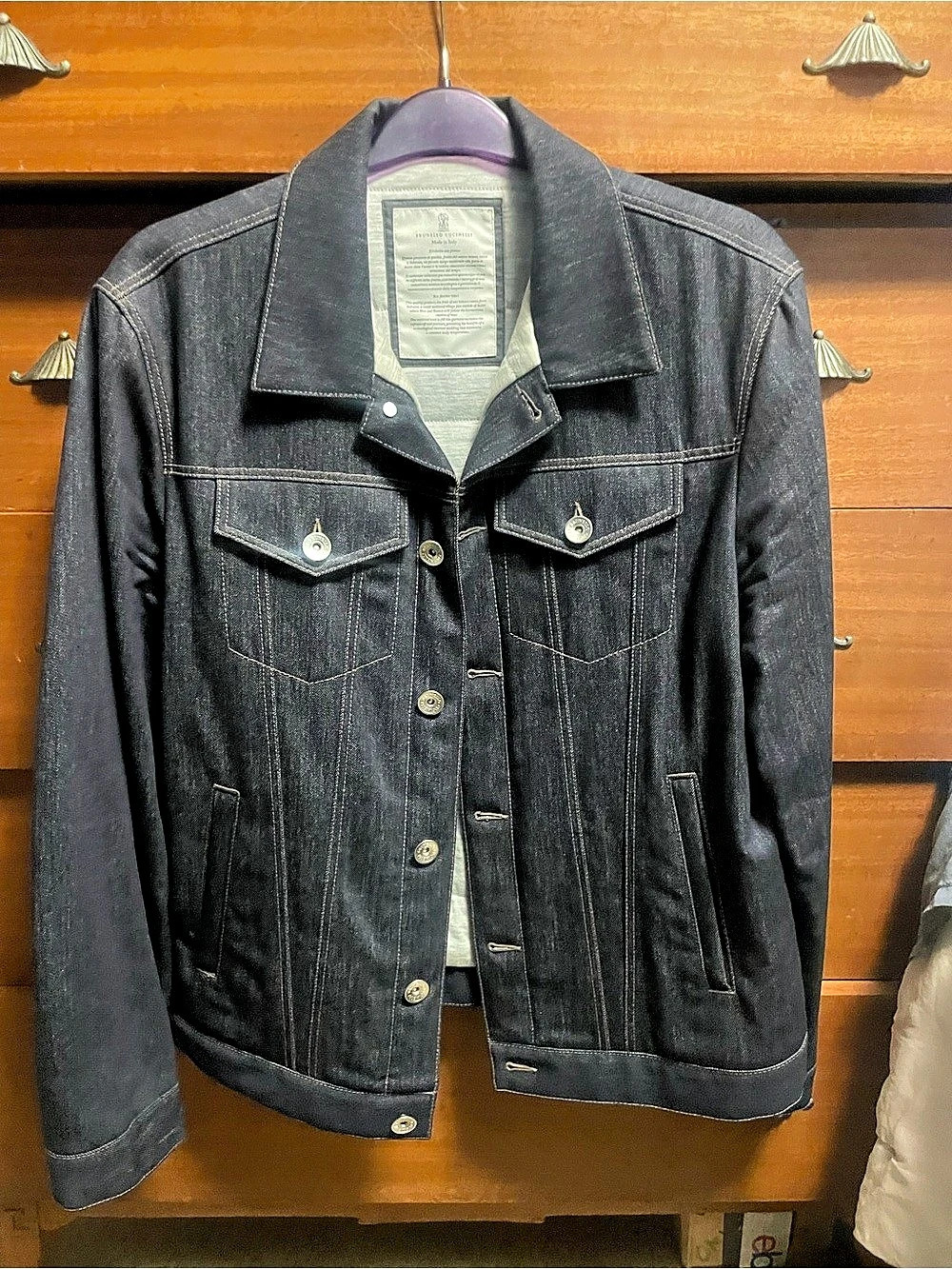 Brunello Cucinelli Insulated Denim Jacket Size Large